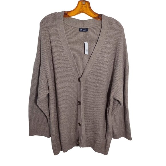 Gap Ribbed Knit Cardigan Pants Set XLT Wide Leg Cozy Oversized Loungewear NEW - Picture 2 of 8